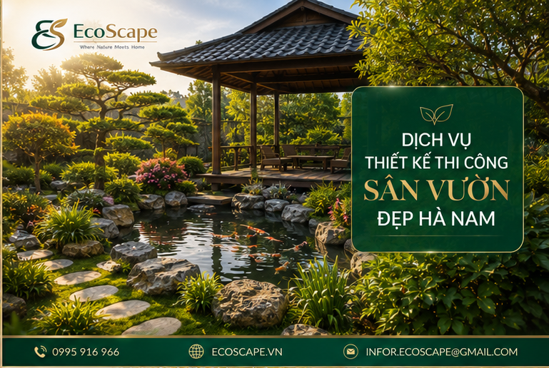 Thiết Kế Thi Công Sân Vườn Đẹp Hà Nam Uy Tín Chuyên Nghiệp