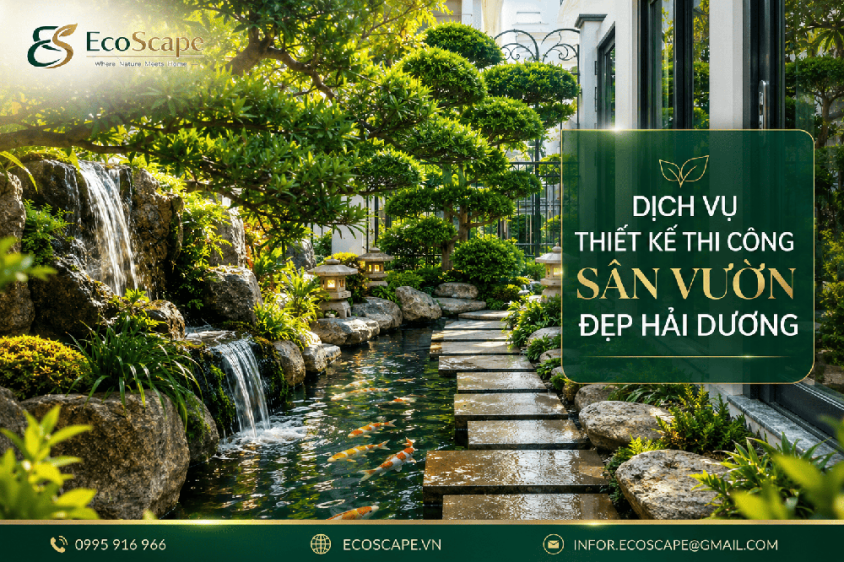Thiết Kế Thi Công Sân Vườn Đẹp Hải Dương