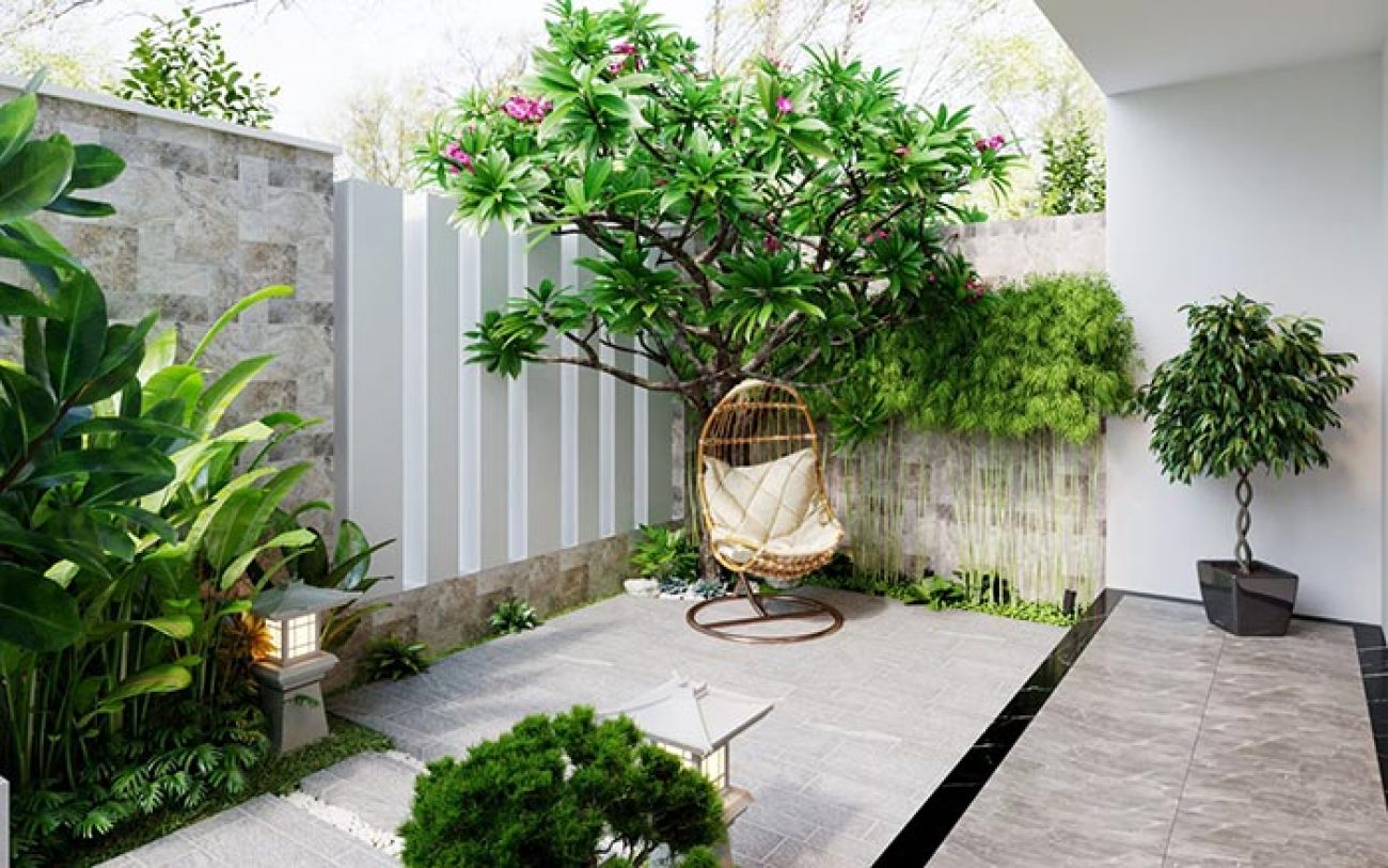 Thiết kế thi công sân vườn hiện đại