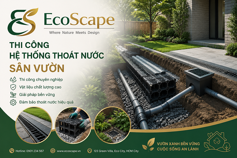 Kỹ thuật thi công sân vườn đơn giản