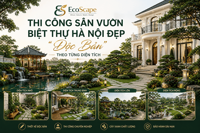Thiết kế thi công sân vườn Hà Nội