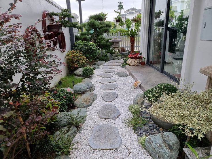 Thi công sân vườn nhật 50m2