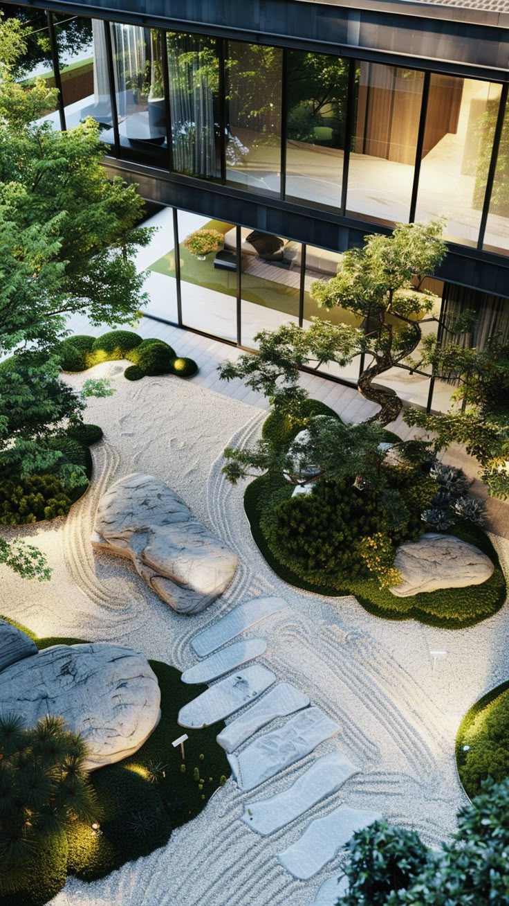 Thi công sân vườn nhật 50m2
