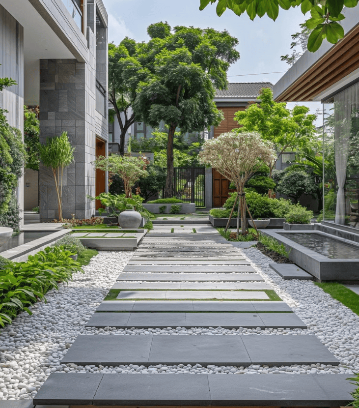 Thiết kế thi công sân vườn chill