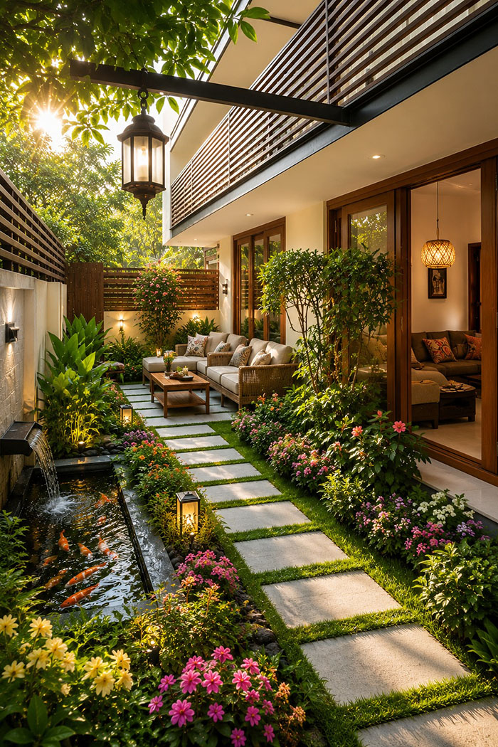 Thi công sân vườn hiện đại đẹp