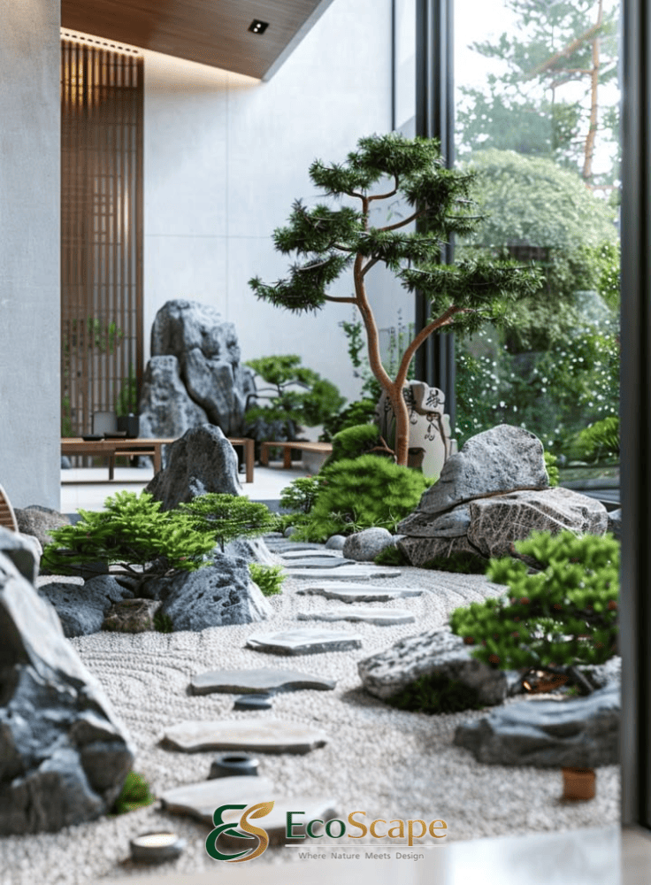 Thi công sân vườn Nhật Bản