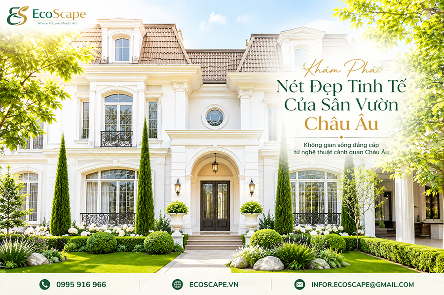 Khám Phá Nét Đẹp Tinh Tế Của Sân Vườn Châu Âu