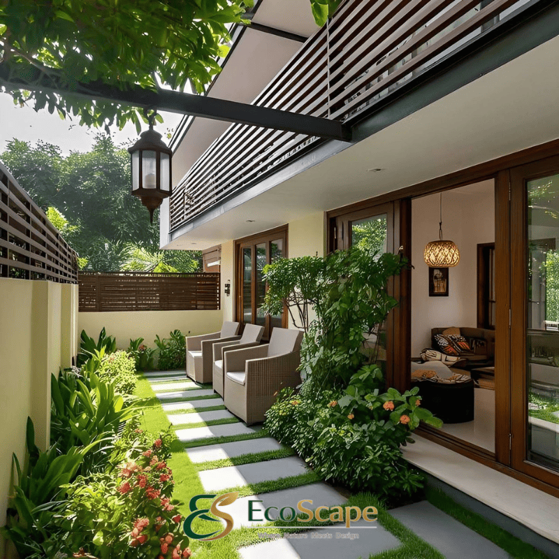 Thiết kế thi công sân vườn đơn giản