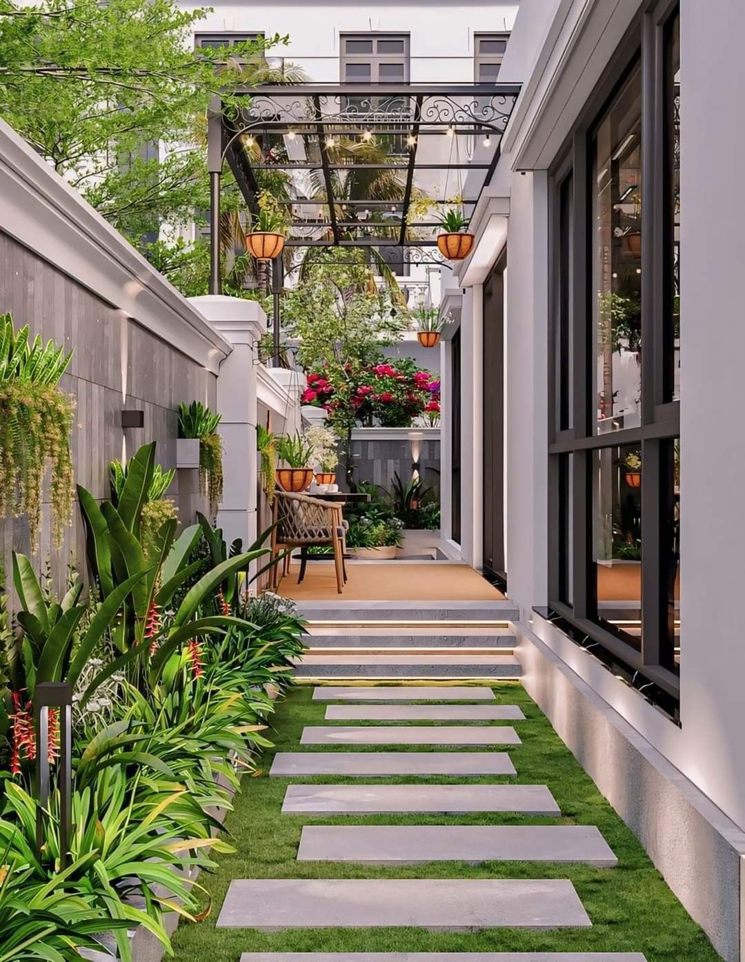 Thiết kế thi công sân vườn hiện đại