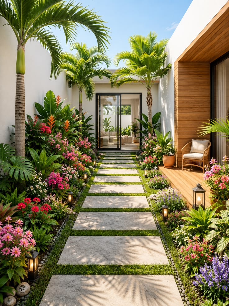 Thiết kế thi công sân vườn hiện đại