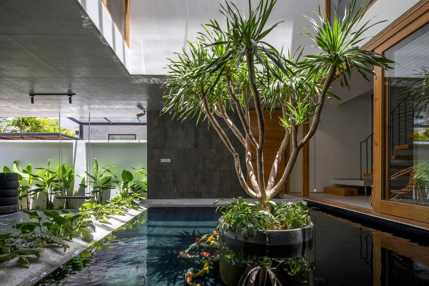 Thi công sân vườn hiện đại Hà Nội