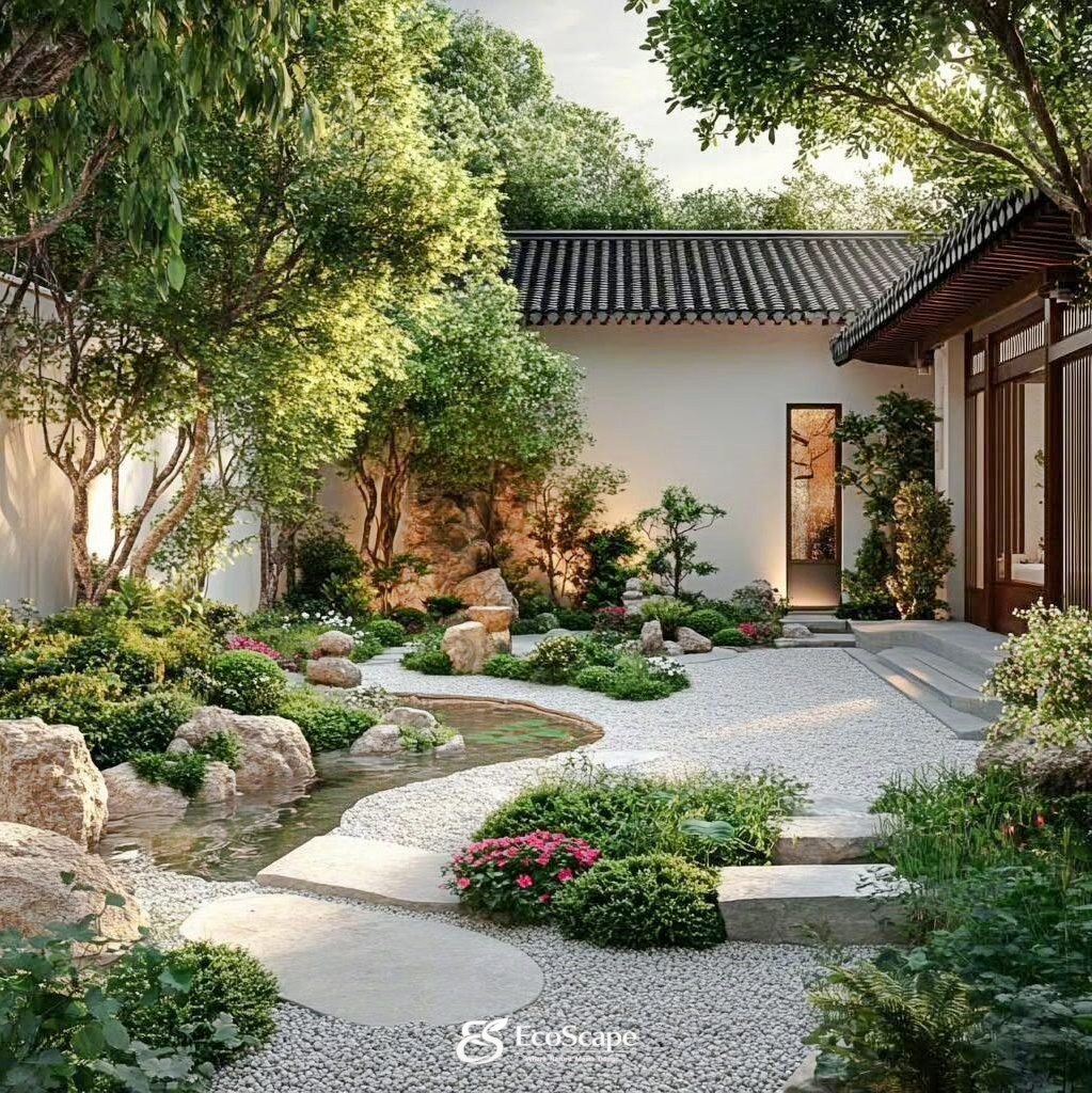 Thi công vườn Nhật đẹp Hưng Yên