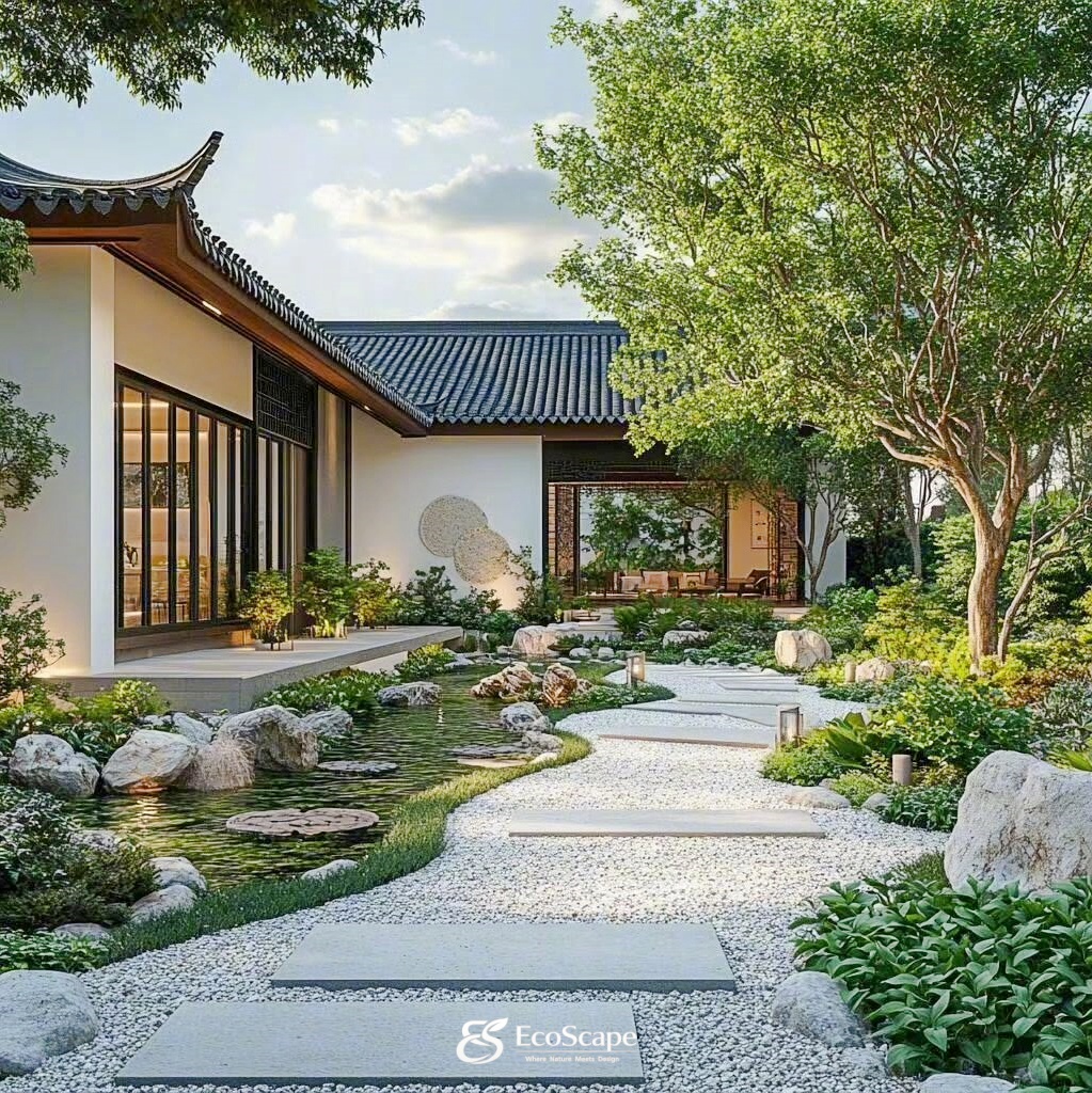 Thi công sân vườn Nhật Hưng Yên