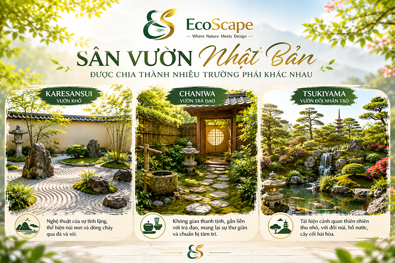 Thiết kế thi công sân vườn Nhật