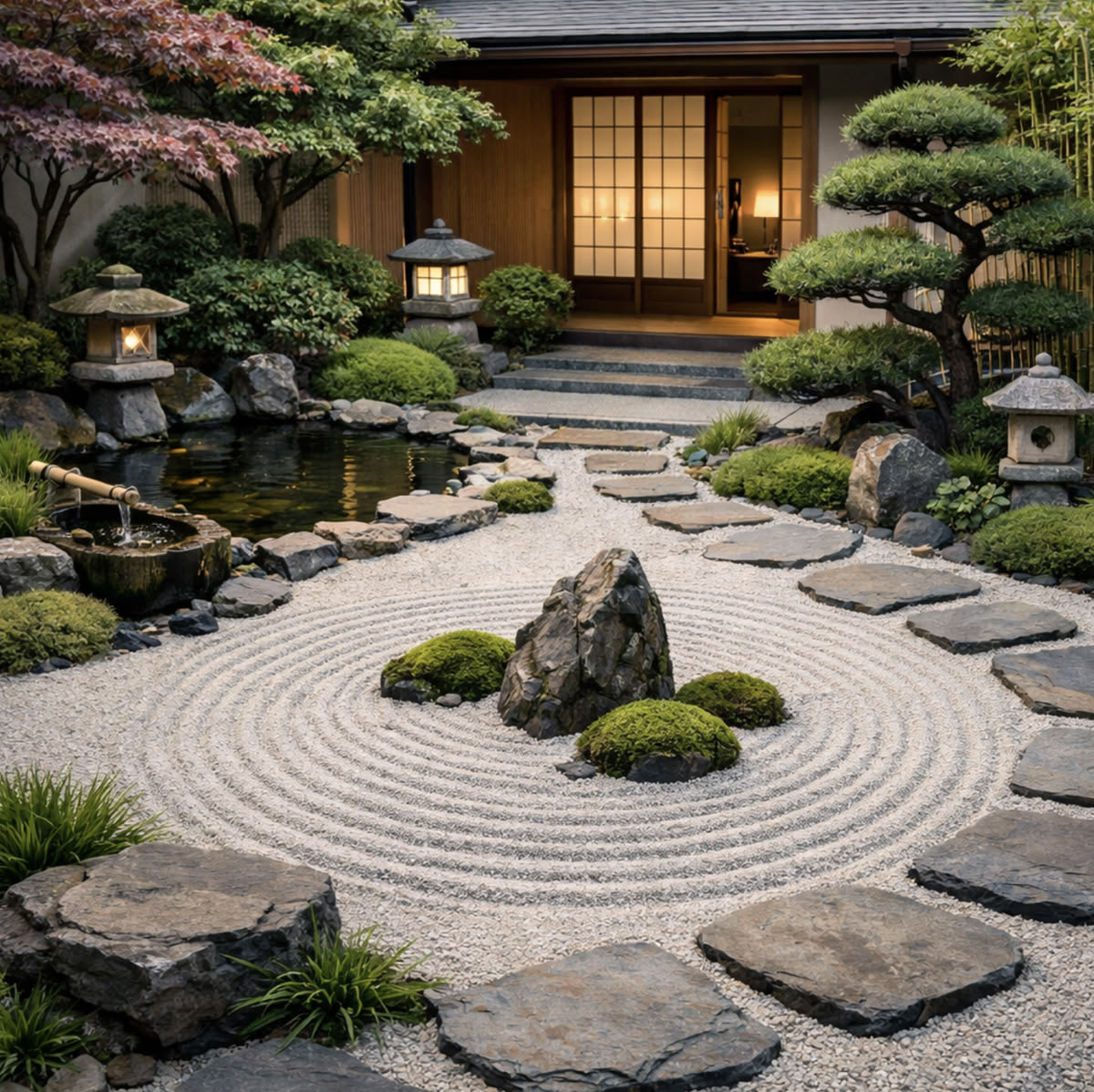Thiết kế thi công vườn thiền Zen Garden