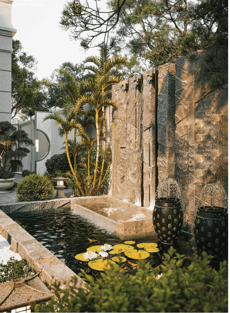 Thi công thác nước sân vườn 