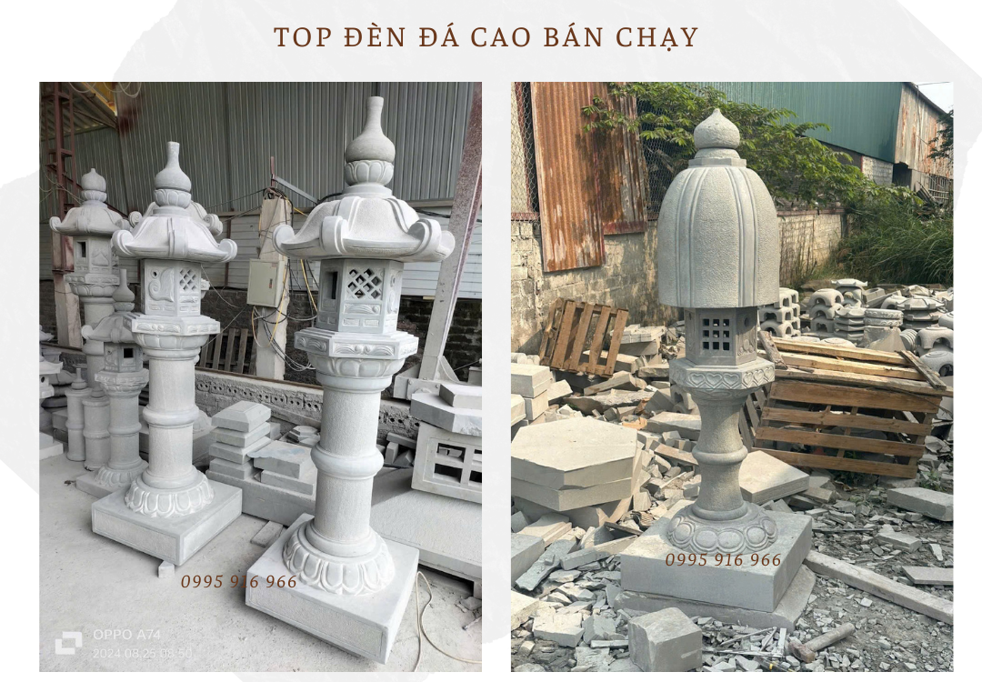 Bán đèn đá cao sân vườn giá rẻ