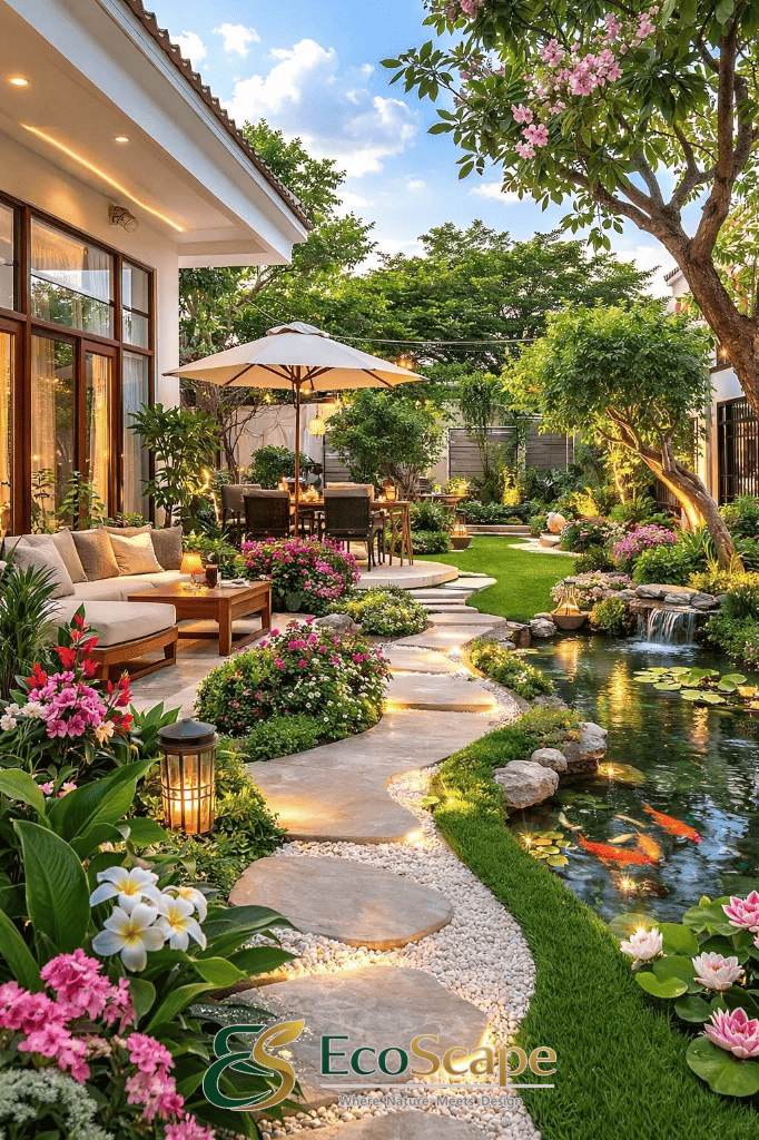Thiết kế thi công sân vườn Nhật đẹp