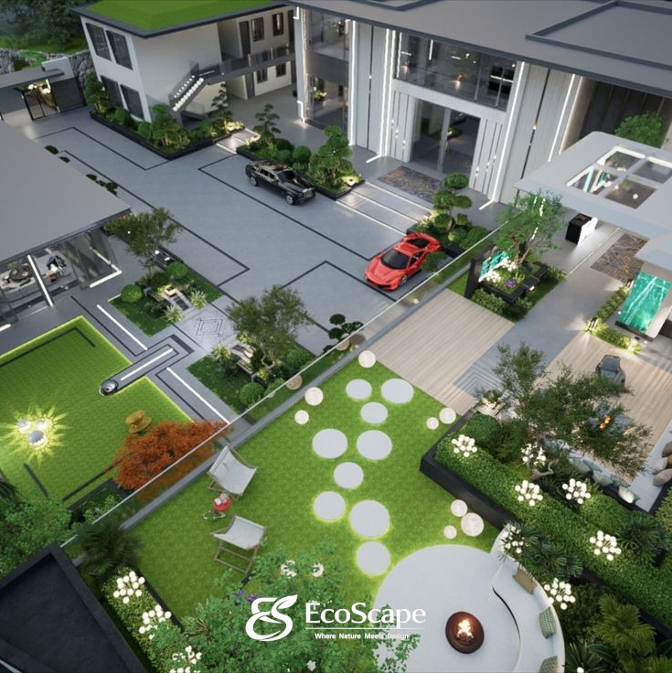 Thi công sân vườn hiện đại trọn gói