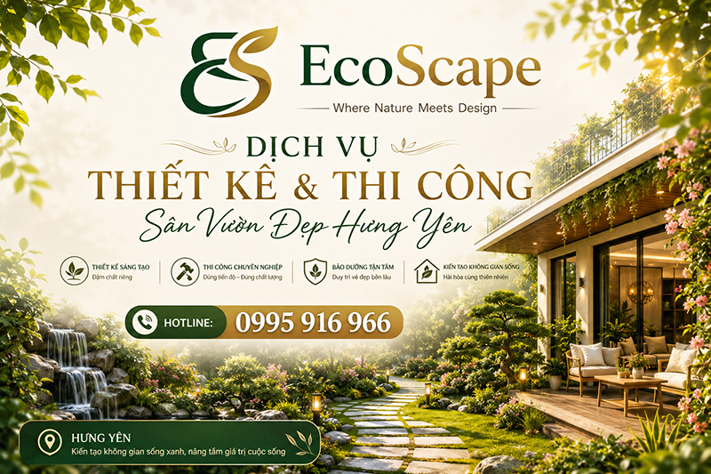 Thiết kế thi công sân vườn Hưng Yên
