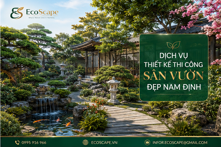 Dịch Vụ Thiết Kế Thi Công Sân Vườn Biệt Thự Nam Định