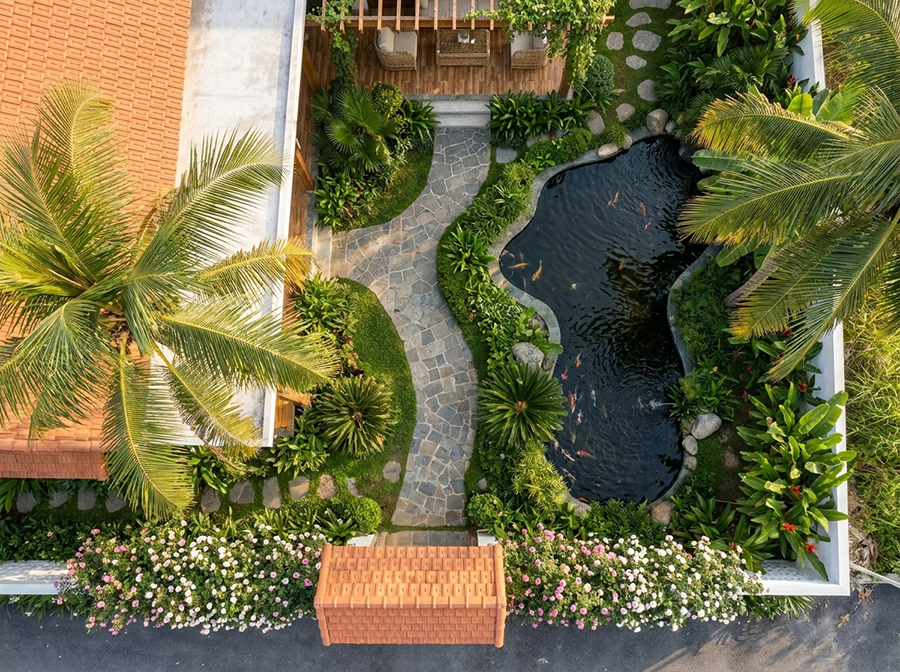 Thiết kế thi công sân vườn hiện đại