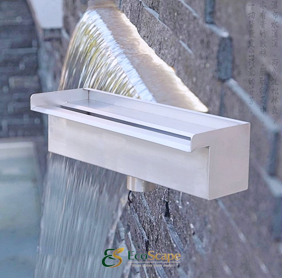 Bán Máng Inox Tạo Thác Nước Sân Vườn