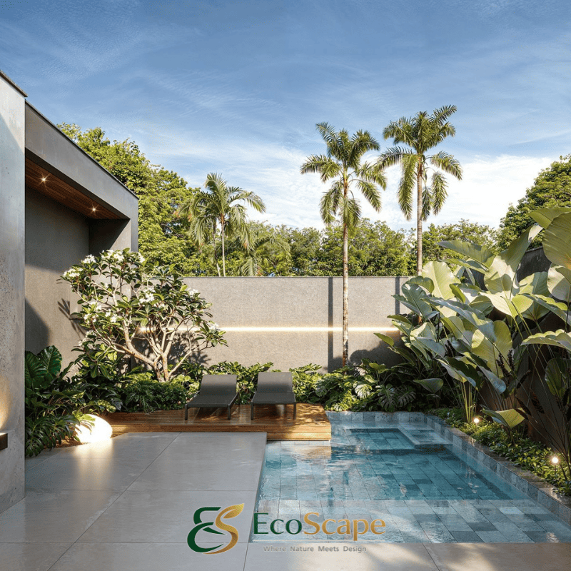 Thiết kế thi công sân vườn hiện đại