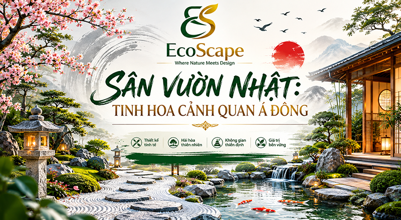Thiết kế thi công sân vườn Nhật Bản đẹp