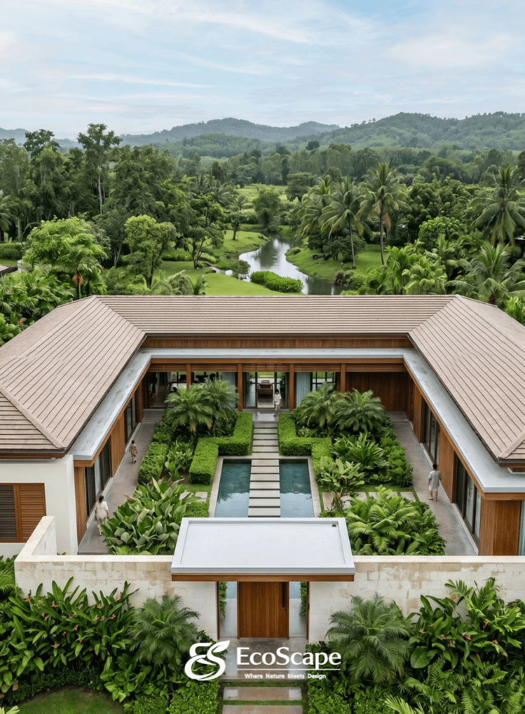 Thiết kế thi công vườn hiện đại